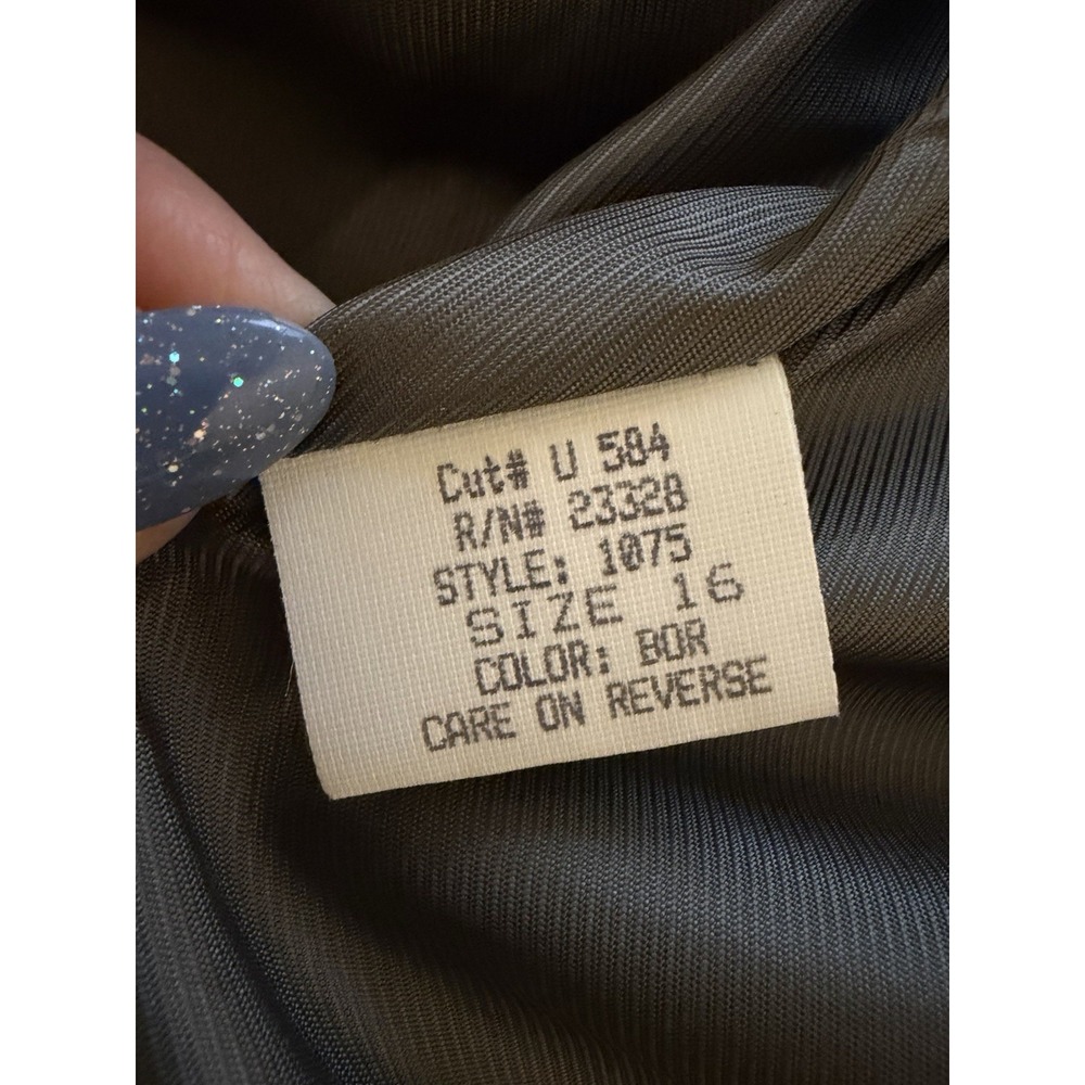 Vtg Kristen Blake Bordeaux 100% Wool Maxi Coat Sz 16 USA Old Money Quiet Luxury - Picture 9 of 16